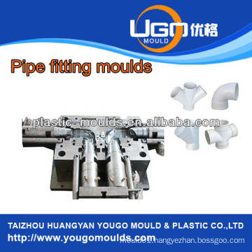 Plastic mold supplier for standard size water supply pipe fitting mould in taizhou China